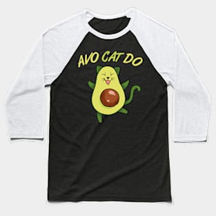 Guacamole Cat Avocado Vegan Avo Cat Do Avogato Baseball T-Shirt